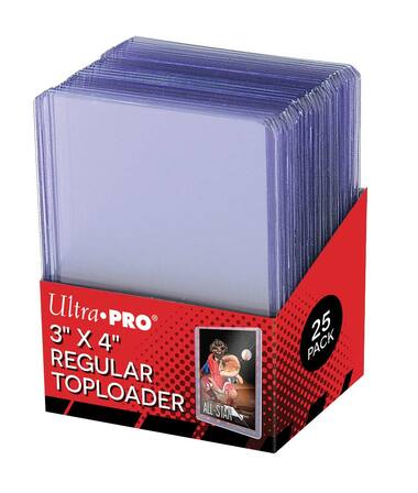 Ultra Pro Toploaders: 3" X 4" Clear Regular (25ct)