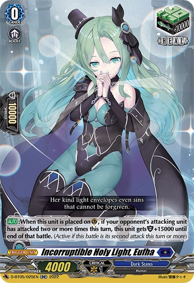 Incorruptible Holy Light, Eufha (D-BT05/025EN) [Triumphant Return of the Brave Heroes]