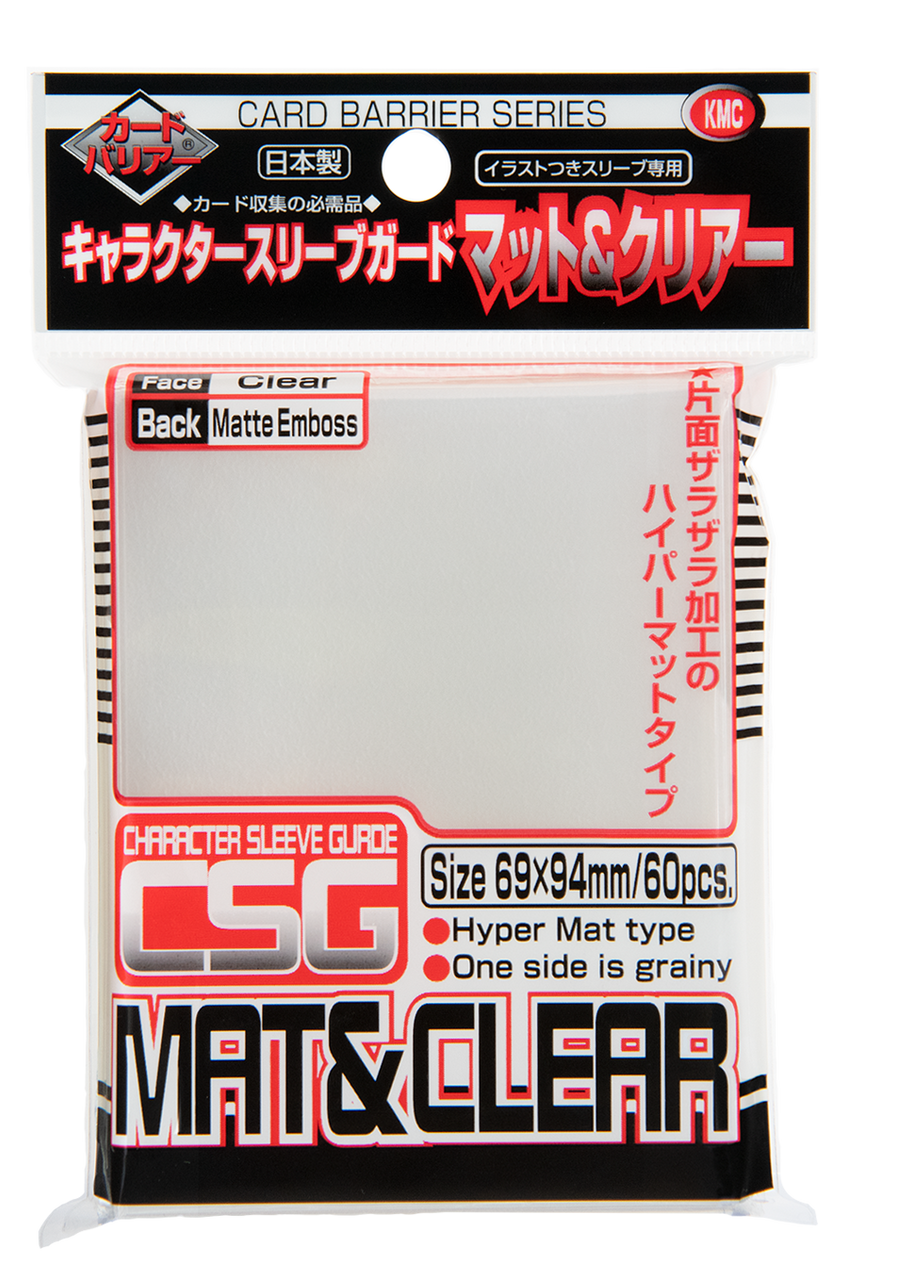 KMC Card Barrier Character Sleeve Guard Mat And Clear 60pcs