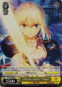 "Heroic Spirit" Saber (FS/S34-E005 R) [Fate/Stay Night [Unlimited Blade Works]]