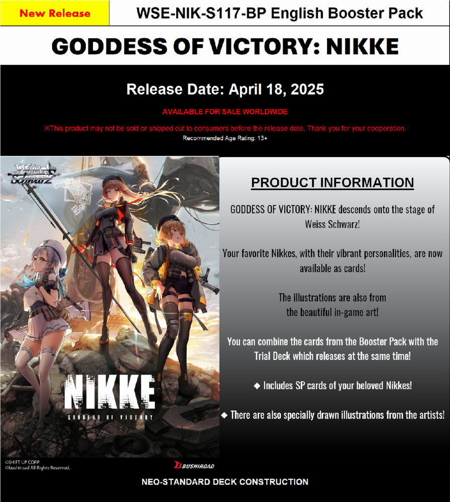 Goddess of Victory: Nikke Master Booster Case