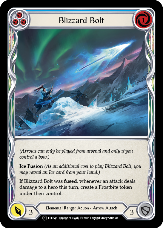 Blizzard Bolt (Blue) [U-ELE046] (Tales of Aria Unlimited)  Unlimited Rainbow Foil