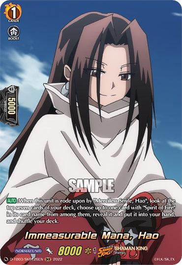 Immeasurable Mana, Hao (D-TB03/SKR126EN) [Shaman King]