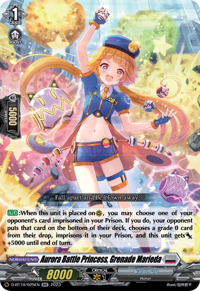 Aurora Battle Princess, Grenade Marieda (D-BT10/025EN) [Dragon Masquerade]