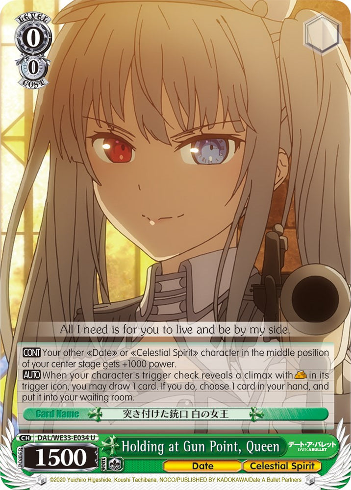 Holding at Gun Point, Queen (DAL/WE33-E034 U) (Parallel Foil) [Date A Bullet]