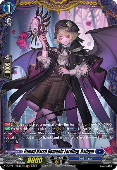 Famed Harsh Demonic Lordling, Bathym (D-BT11/FR12EN) [Clash of Heroes]