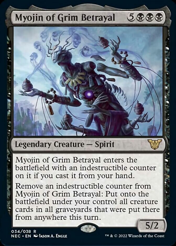 Myojin of Grim Betrayal [Kamigawa: Neon Dynasty Commander]