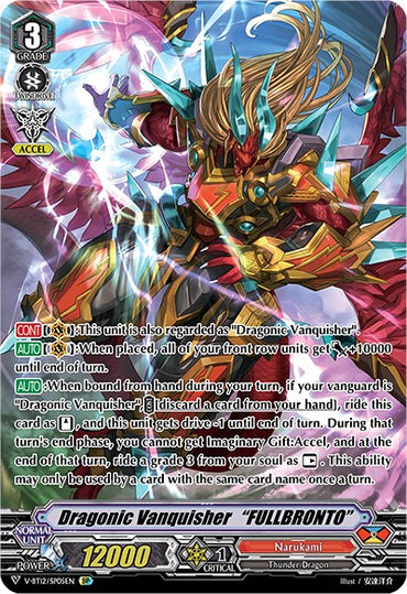 Dragonic Vanquisher "FULLBRONTO" (V-BT12/SP05EN) [Divine Lightning Radiance]