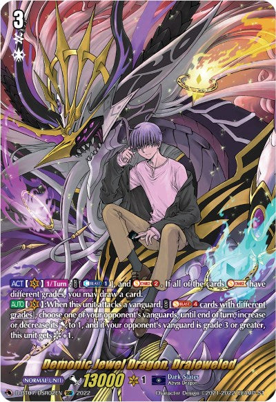 Demonic Jewel Dragon, Drajeweled (DSR) (D-BT07/DSR02EN) [Raging Flames Against Emerald Storm]